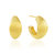 Eligible Striated Hoops Gold Vermeil - Gold