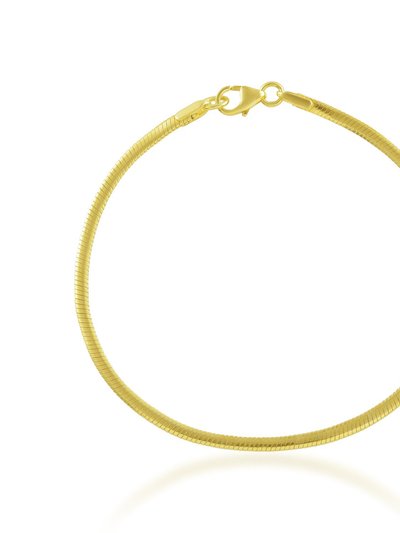 Arvino Seamed Snake Chain Bracelet Gold Vermeil product