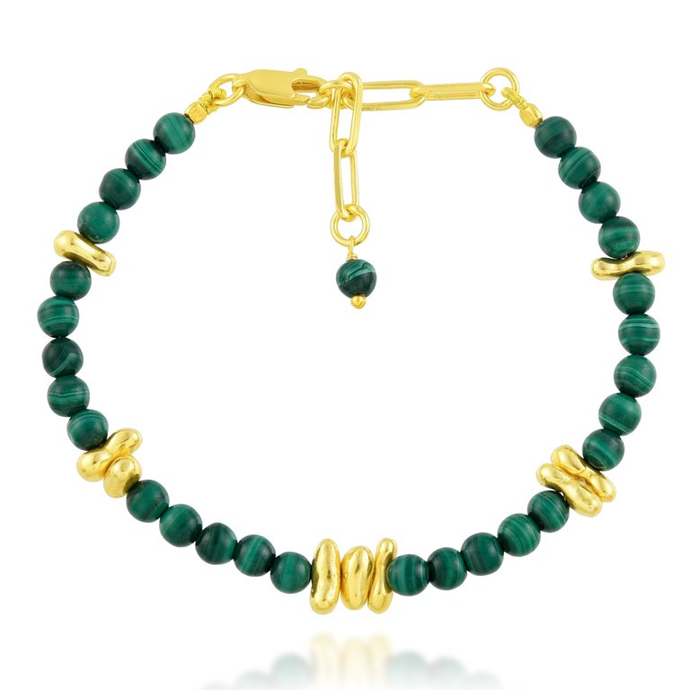 Vert Beaded Bracelet Gold Vermeil - Gold