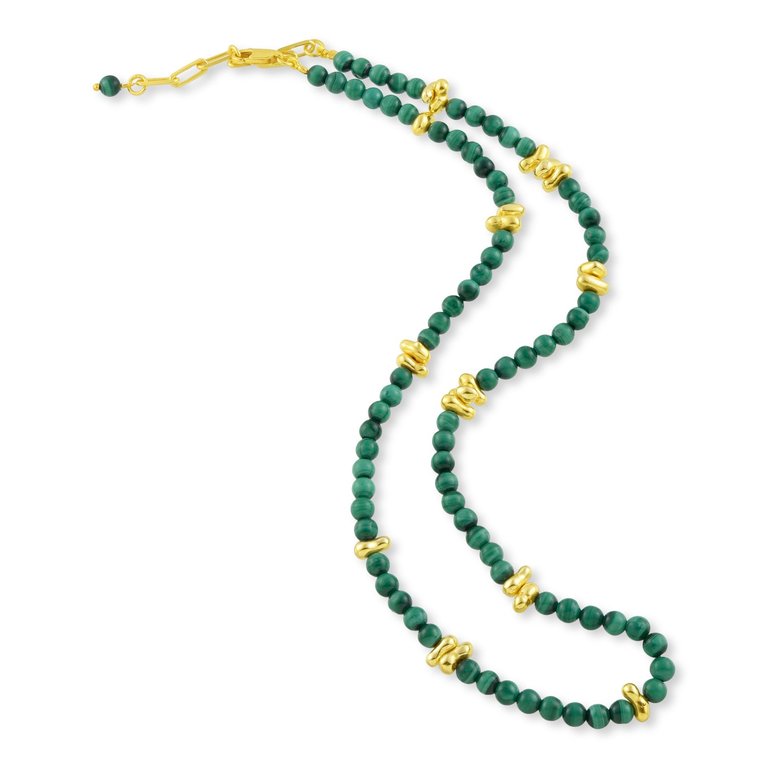 Vert Beaded Necklace - Gold Vermeil - Gold