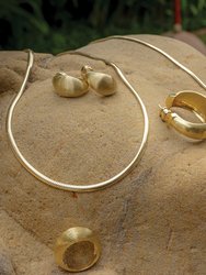 Z Snake Chain Necklace Gold Vermeil