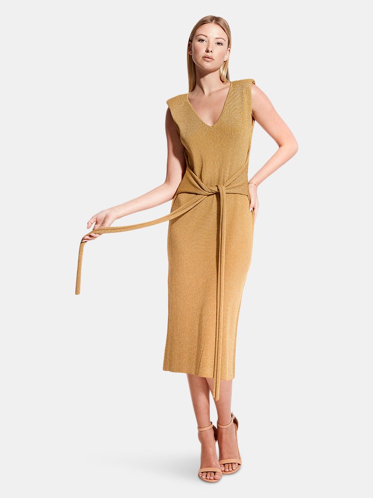 Mare Knit Dress - Gold