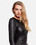 Mrs. Smith Stretch Leather Dress - Black