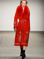 Embroidery Wool Coat by ašady