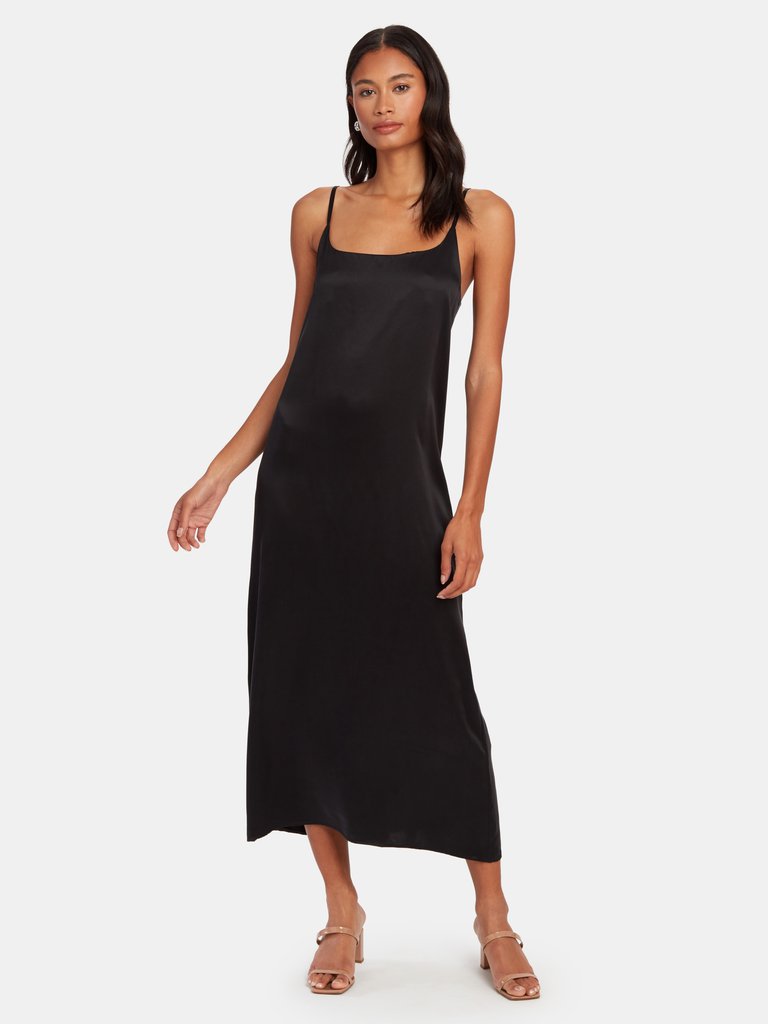 Silk Slip Midi Dress