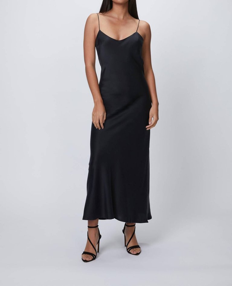 The Lyon Dress In Black - Black