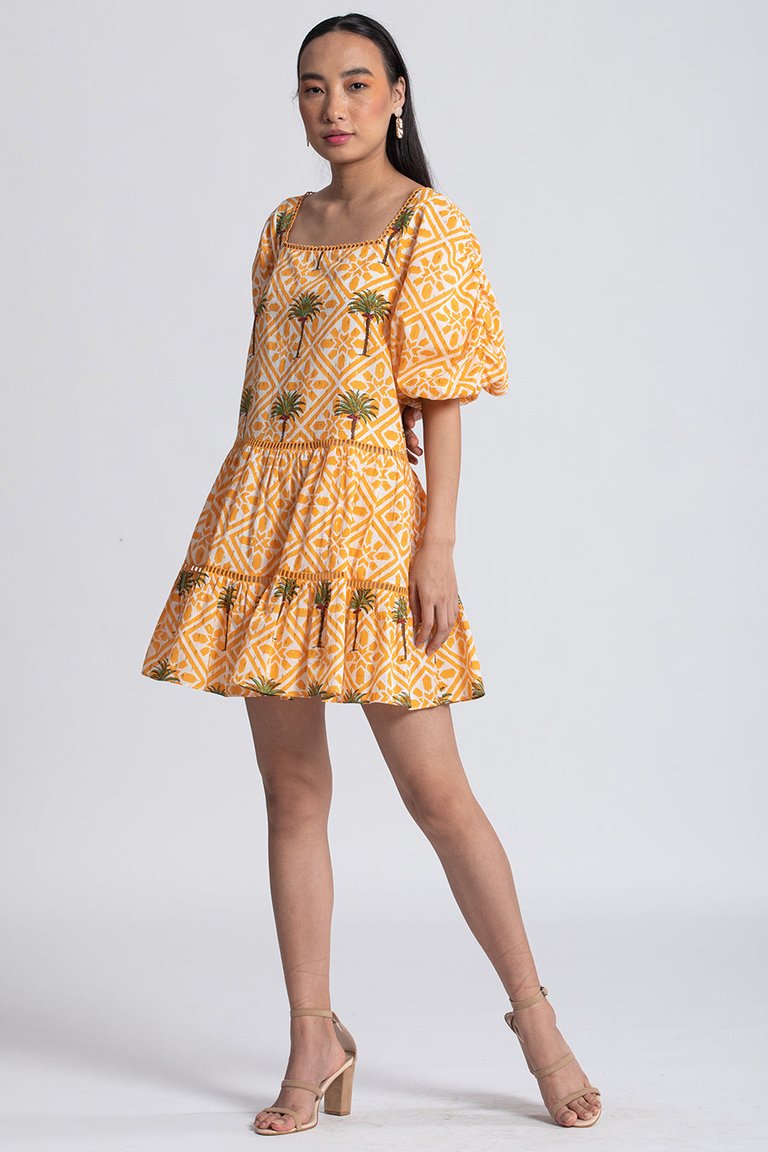 Afryea Mini Dress - Yellow