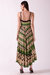 Acacia Tiered Maxi Dress With Beaded Straps And Fringe Lace