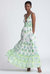 Fifi Smocked Maxi Dress - White/Green -  White/Green