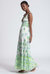 Fifi Smocked Maxi Dress - White/Green