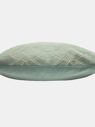 Ashley Wilde Dinari Graphic Cut Throw Pillow Cover (Eucalyptus) (50cm x 50cm)