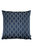 Ashley Wilde Nash Embroidered Throw Pillow Cover - Ink/Royal Blue