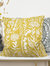 Turi Jacquard Floral Throw Pillow Cover - Gold - 50cm x 50cm