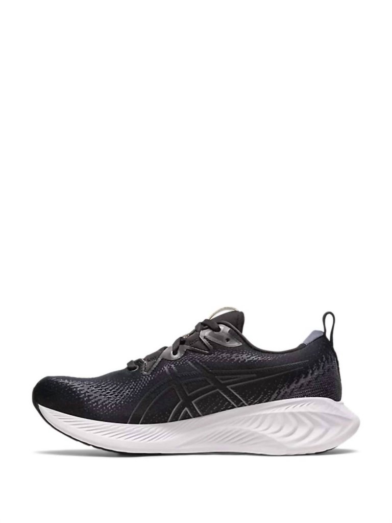 Men's Cumulus 25 Running Shoes - 4E/wide Width In Black/carrier Grey