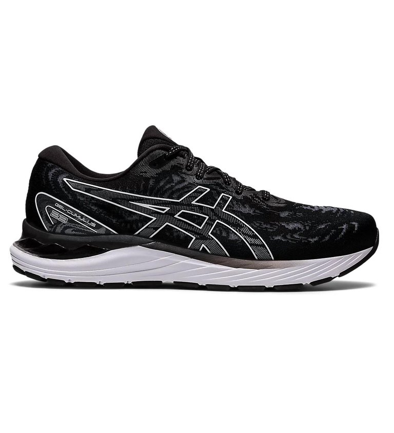 Men's Gel Cumulus 23 Running Shoes - D/Medium Width - Black/White