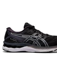 Men's Gel Nimbus 23 Running Shoes - D/Medium Width - Black/White
