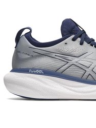 Men's Gel-Nimbus 25 Running Shoes - 2E/Wide Width - Sheet Rock/indigo Blue