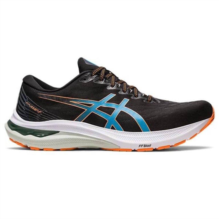 Men's Gt-2000 11 Running Shoes - D/Medium Width - Black/Sun Peach