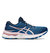 Women's Gel-Nimbus 24 Running Shoes - B/Medium Width - French Blue/Barely Rose