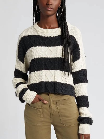 ASKK NY Cable Cropped Crew Sweater product