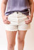 High Rise Denim Short - White