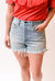 High Rise Denim Short - Calyer