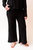 Ribbed Lounge Pant In Black - Black