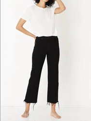 Slim Wide Leg Jeans - Black Resin