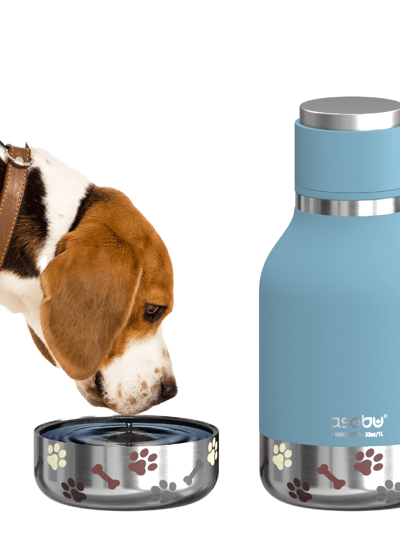 ASOBU Blue Dog Bowl Bottle product