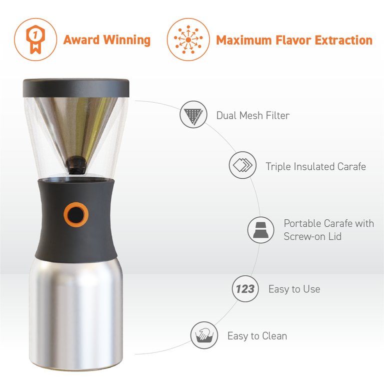 Natural Wood Cold Brew Coffee Maker