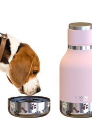 Pink Dog Bowl Bottle - Pink