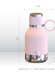 Pink Dog Bowl Bottle