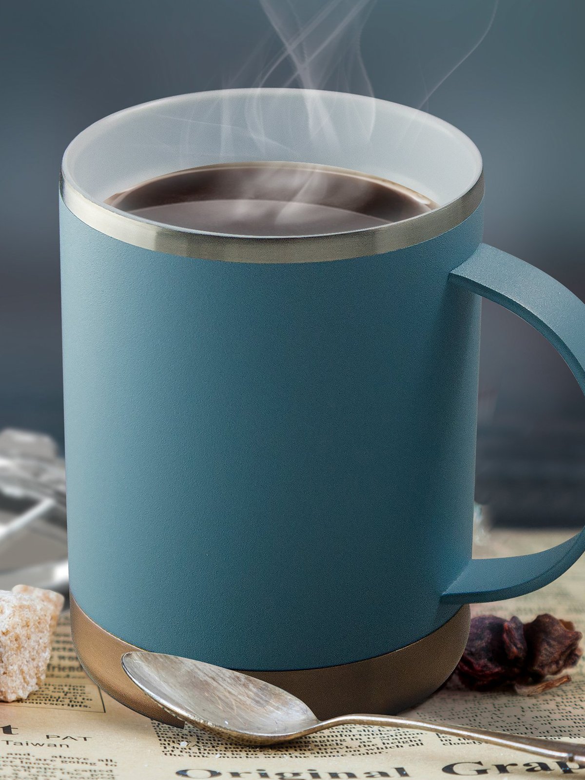 Asobu Ultimate Stainless Steel Coffee Mug - White