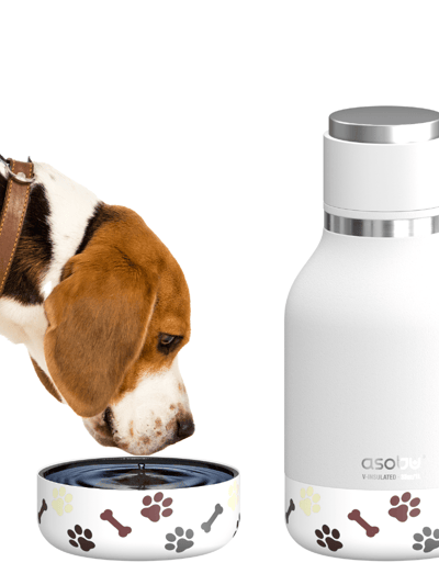 ASOBU White Dog Bowl Bottle product
