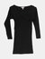 Asos Women's Black Vero Moda Tall Knitted Wrap Sweater Dress - Black