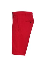 Asquith & Fox Mens Casual Chino Shorts (Cherry Red)