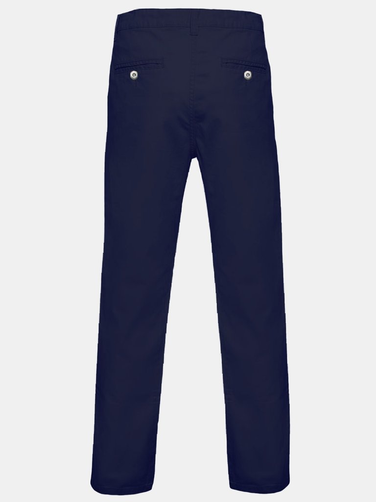 Asquith & Fox Mens Classic Casual Chino Pants/Trousers (Navy)