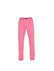 Asquith & Fox Mens Classic Casual Chino Pants/Trousers (Pink Carnation) - Pink Carnation