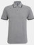Asquith & Fox Mens Classic Fit Tipped Polo Shirt (Heather Gray/Black) - Heather Gray/Black