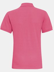 Asquith & Fox Mens Plain Short Sleeve Polo Shirt (Pink Carnation)