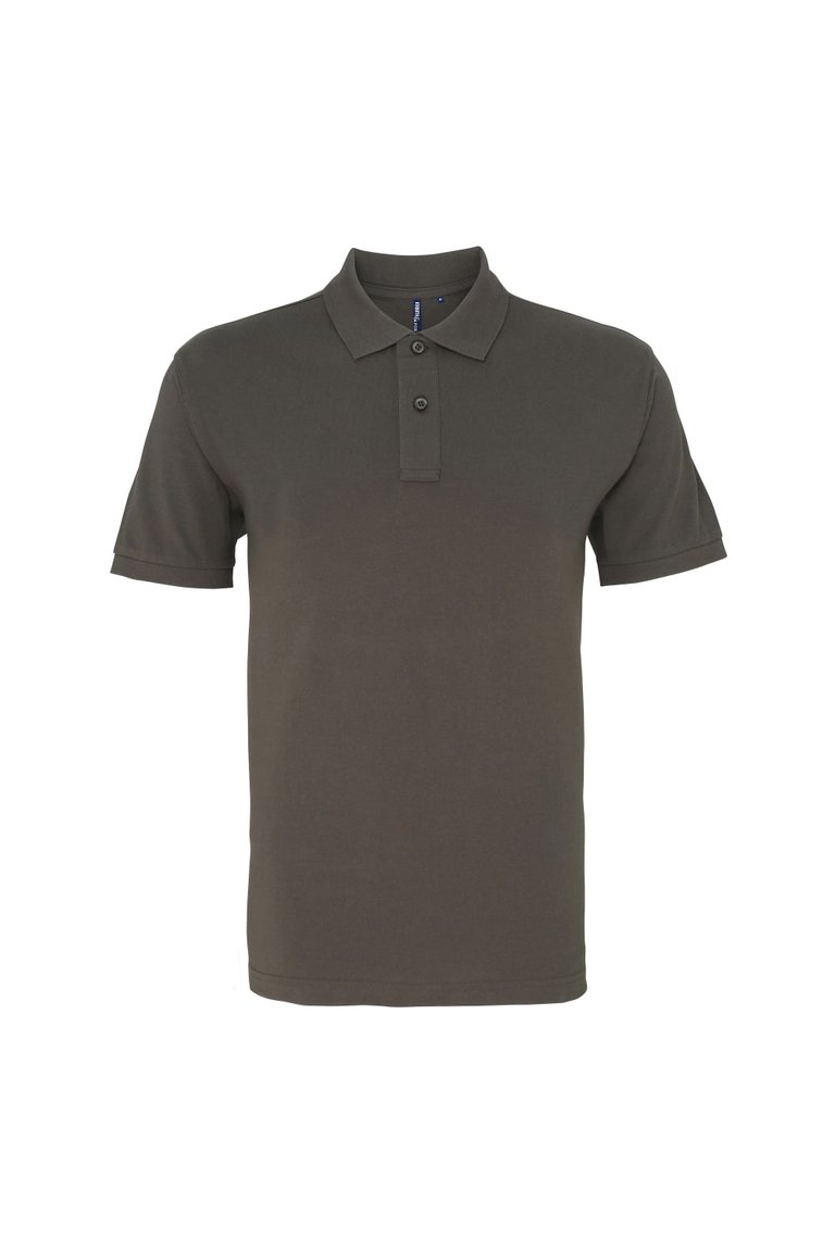 Asquith & Fox Mens Plain Short Sleeve Polo Shirt (Slate) - Slate