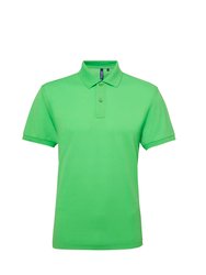 Asquith & Fox Mens Short Sleeve Performance Blend Polo Shirt (Lime) - Lime