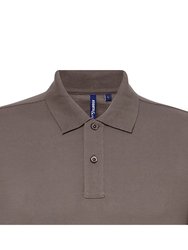 Asquith & Fox Mens Short Sleeve Performance Blend Polo Shirt (Slate)