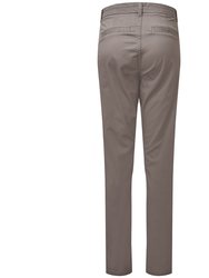 Asquith & Fox Womens/Ladies Casual Chino Trousers (Slate)