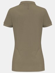 Asquith & Fox Womens/Ladies Plain Short Sleeve Polo Shirt (Khaki)