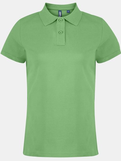 Asquith & Fox Asquith & Fox Womens/Ladies Plain Short Sleeve Polo Shirt (Lime) product