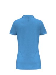 Asquith & Fox Womens/Ladies Plain Short Sleeve Polo Shirt (Sapphire)