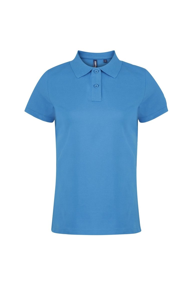 Asquith & Fox Womens/Ladies Plain Short Sleeve Polo Shirt (Sapphire) - Sapphire
