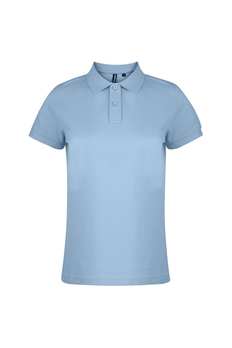 Asquith & Fox Womens/Ladies Plain Short Sleeve Polo Shirt (Sky) - Sky