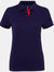 Asquith & Fox Womens/Ladies Short Sleeve Contrast Polo Shirt (Navy/ Red) - Navy/ Red